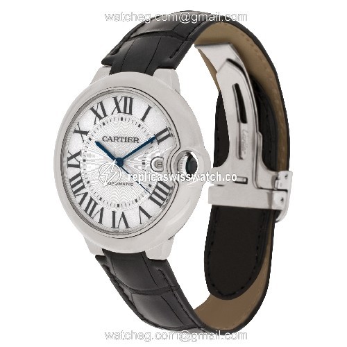 Cartier W6901351 Ballon Bleu Automatic Male 18k White Gold Replica
