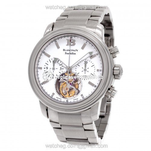Blancpain Tourbillon Leman Automatic Male 18k White Gold Replica