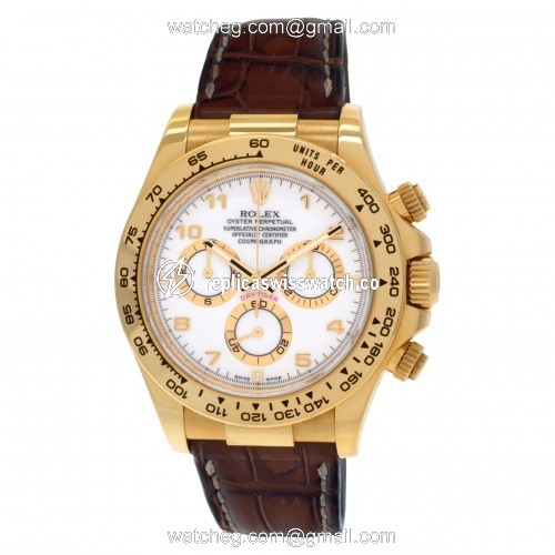 Rolex 116518 Daytona Automatic Male 18k Yellow Gold Replica