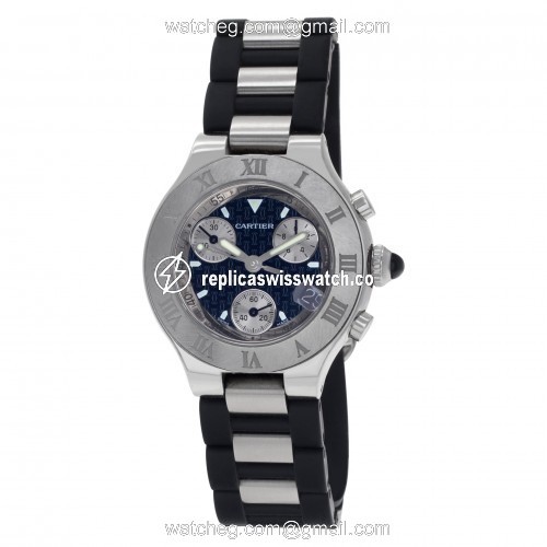 Cartier w10198U2 Chronoscaph 21 Quartz Female Stainless Steel Replica