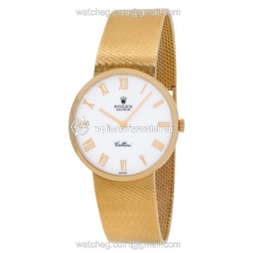 Rolex 4309 Cellini Manual Unisex 18k yellow gold Replica