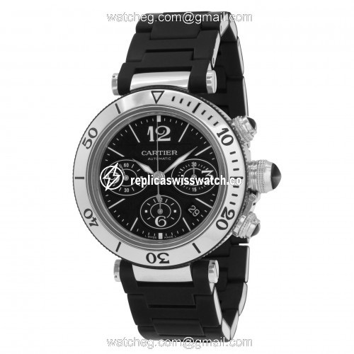 Cartier W31088U2 Pasha Seatimer Chrono Automatic Unisex Stainless Steel Replica