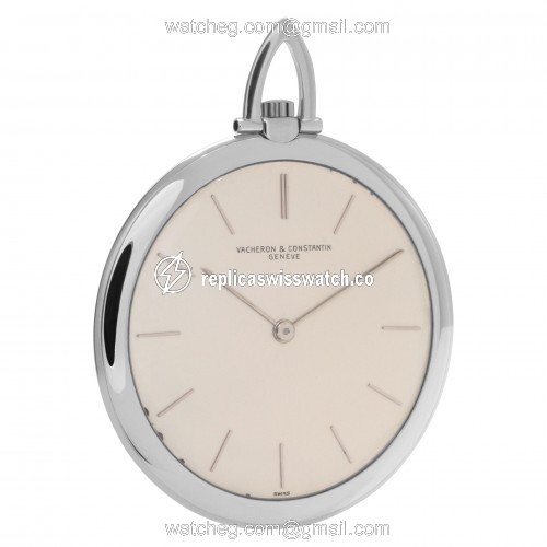 Vacheron Constantin 4601 pocket watch Manual Unisex 18k White Gold Replica