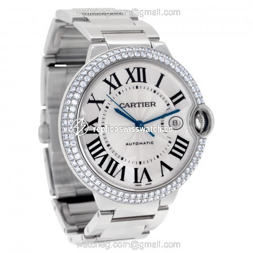 Cartier we9009z3 Ballon Bleu Automatic Male 18k White Gold Replica