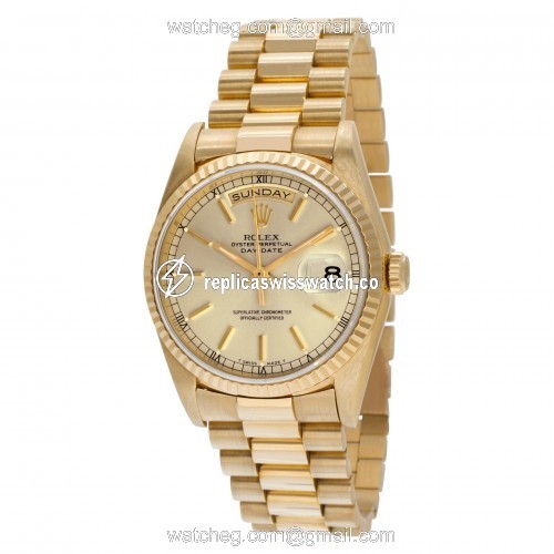 Rolex 18238 Day-Date Automatic Male 18k yellow gold Replica