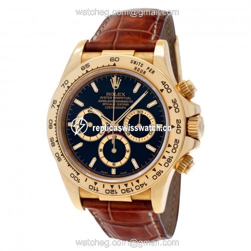 Rolex 16518 Daytona Automatic Male 18k yellow gold Replica