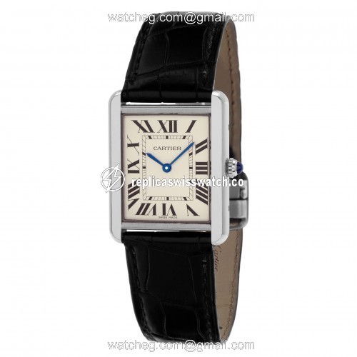 Cartier W5200003 Tank Solo Quartz Unisex Stainless Steel Replica