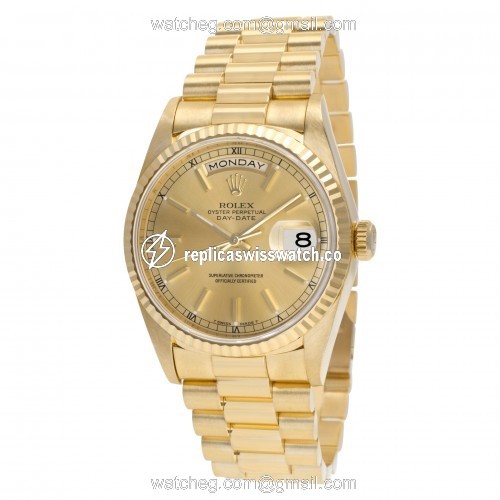 Rolex 18238 Day-Date Automatic Male 18k yellow gold Replica