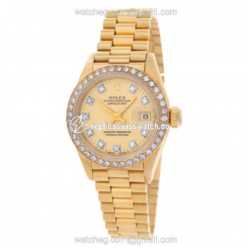 Rolex 6917 Datejust Automatic Female 18k yellow gold Replica
