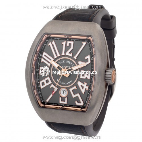 Franck Muller 45SCBLKBLKGRY Vanguard Automatic Male Titanium Replica