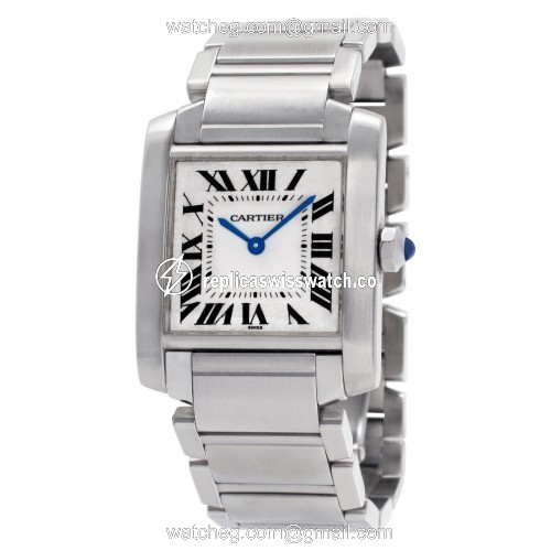 Cartier W51011Q3 Tank Francaise Quartz Female Stainless Steel Replica