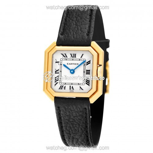 Cartier 78099 Sextavado Manual Female 18k yellow gold Replica