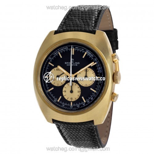 Breitling 9757 Chronograph Manual Male Gold Plate Replica