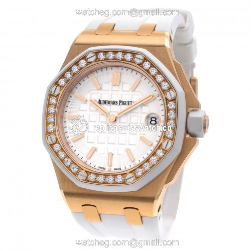 Audemars Piguet 67540OK.ZZ.A010CA.01 Royal Oak Offshore Quartz Female 18k rose gold Replica