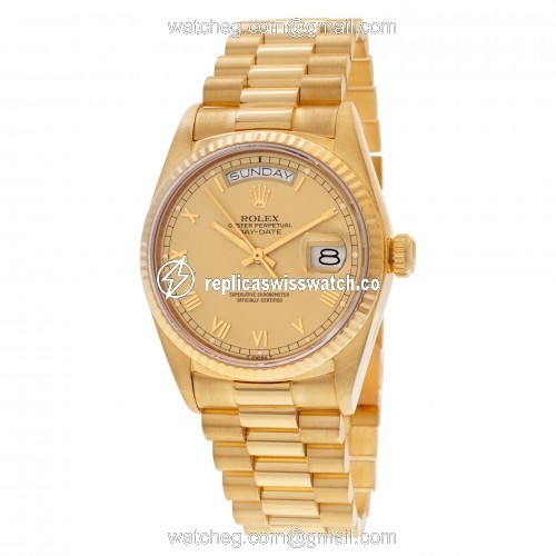 Rolex 18038 Day-Date Automatic Male 18k yellow gold Replica