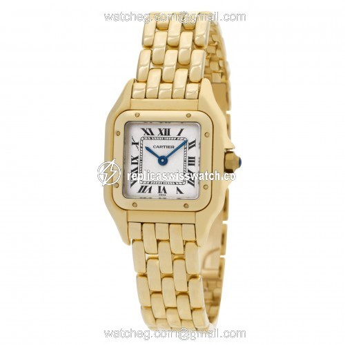 Cartier W25022B9 Panthere Quartz Female 18k Yellow Gold Replica