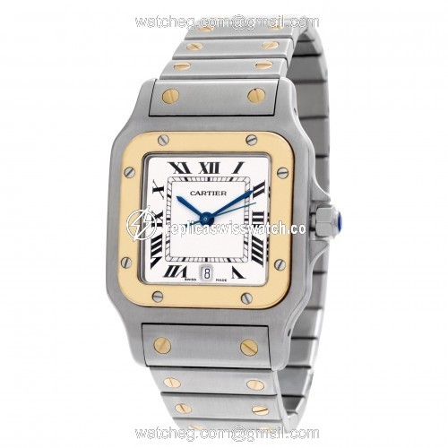 Cartier w20011c4 Santos Quartz Unisex Stainless Steel Replica