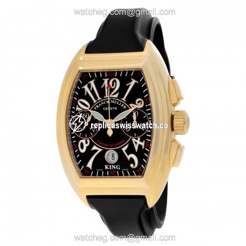 Franck Muller 8005 CC King Conquistador Automatic Male 18k Yellow Gold Replica