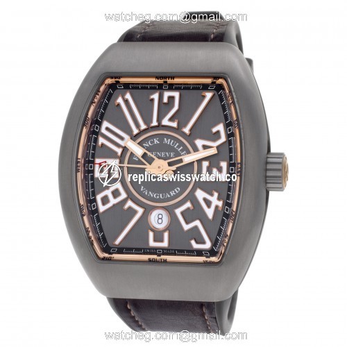 Franck Muller V45 SC DT TT BR 5N Vanguard Automatic Male 18k rose gold & titanium Replica