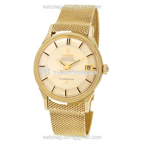 Omega 14902 Constellation Automatic Male 14k yellow gold Replica