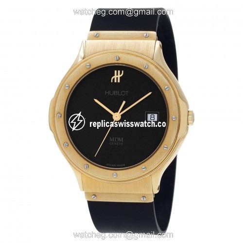 Hublot 1391.3 M D M Quartz Unisex 18k yellow gold Replica