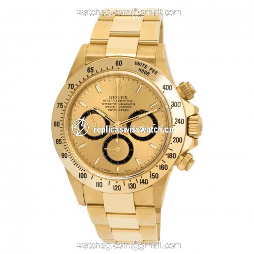 Rolex 16528 Daytona Automatic Male 18k yellow gold Replica