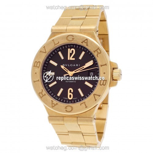 Bvlgari DG40G Diagono Automatic Male 18k yellow gold Replica