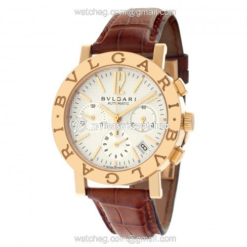 Bvlgari BB38GLCH Diagono Automatic Unisex 18k yellow gold Replica