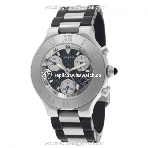 Cartier W10125U2 Chronoscaph 21 Quartz Unisex Stainless Steel Replica