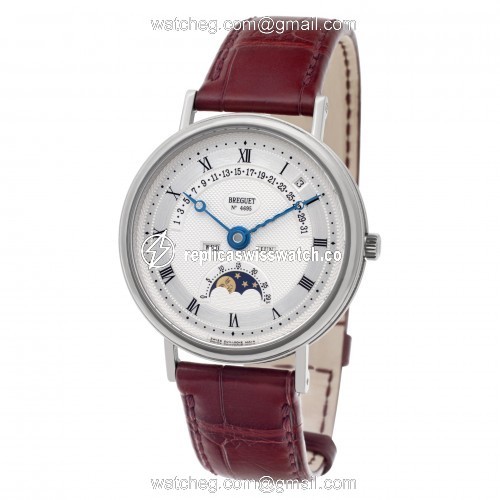 Breguet 3787bb Classique Automatic Male 18k White Gold Replica