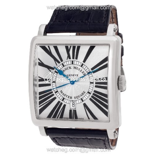 Franck Muller 6000 K SC Master Square Automatic Male 18k White Gold Replica