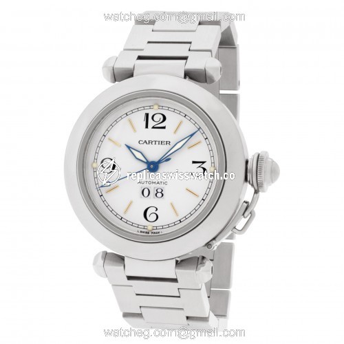 Cartier 2475 Pasha Automatic Unisex Stainless Steel Replica