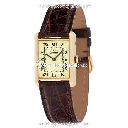 Cartier Cartier 1638 Tank Manual Unisex Vermeil Replica