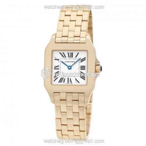 Cartier W25062X9 Demoiselle Quartz Female 18k yellow gold Replica