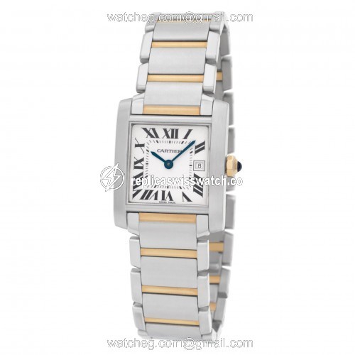 Cartier W51012Q4 Tank Francaise Quartz Unisex Stainless Steel Replica