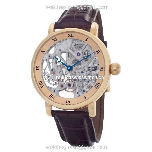 Ulysse Nardin 3006 200 Maxi Skeleton Manual Male 18k rose gold Replica