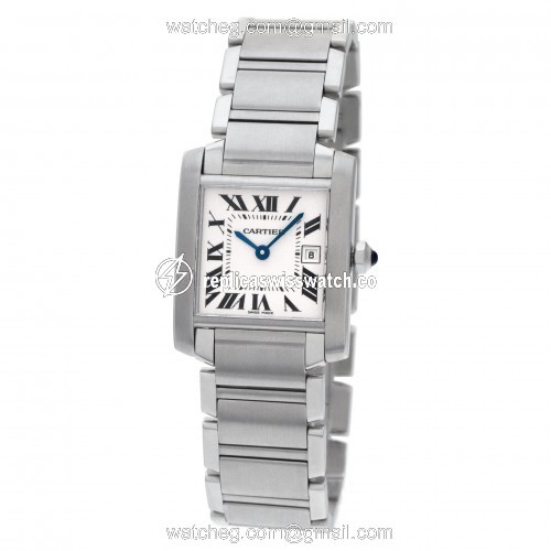 Cartier WSTA0005 Tank Francaise Quartz Male Stainless Steel Replica