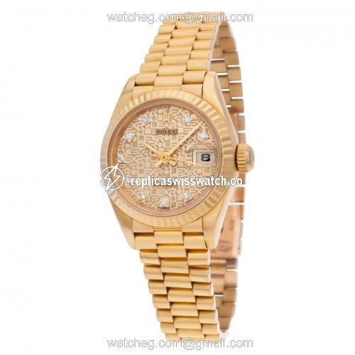 Rolex 69178 Datejust Automatic Female 18k yellow gold Replica