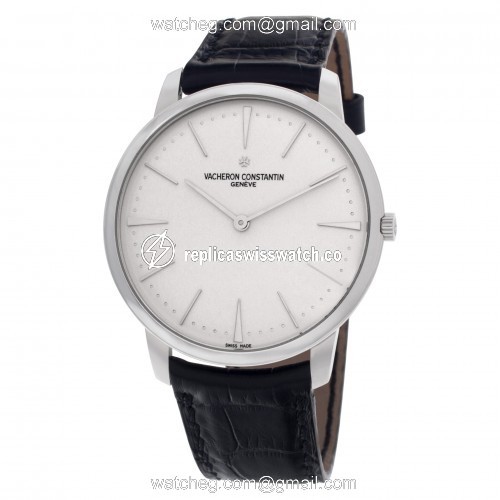 Vacheron Constantin 81180/000g patrimony Manual Male 18k White Gold Replica