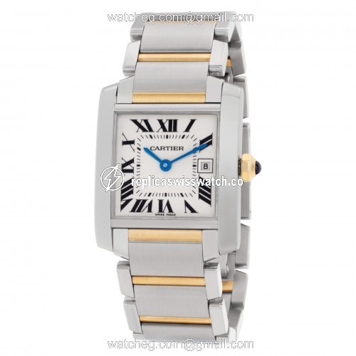 Cartier W51012Q4 Tank Francaise Quartz Female Stainless Steel Replica