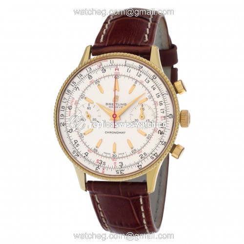 Breitling 21702 Chronomat Manual Male Gold Plate Watches Breitling 21702 Chronomat Manual Male Gold Plate Watches