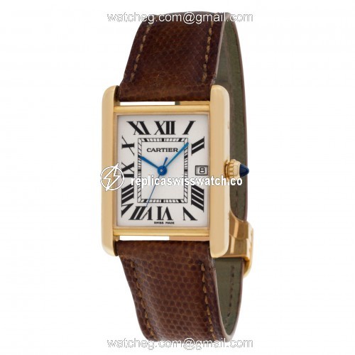 Cartier W1529756 Tank Louis Cartier Quartz Unisex 18k Yellow Gold Replica