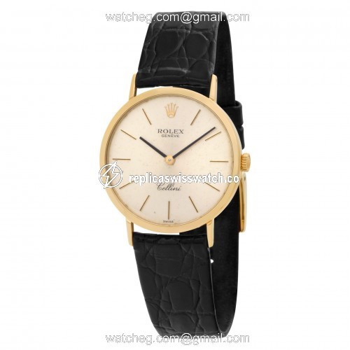 Rolex 4112 Cellini Manual Unisex 18k yellow gold Replica