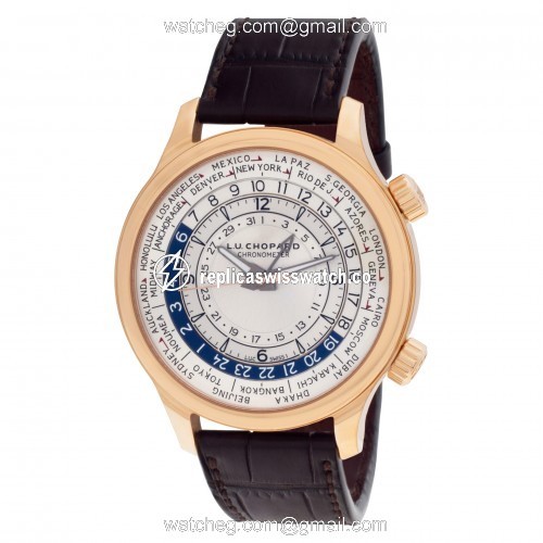 Chopard 161942-5001 L.U.C. Time Traveler One Automatic Male 18k rose gold Replica