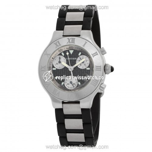 Cartier W10125U2 Chronoscaph 21 Quartz Unisex Stainless Steel Replica