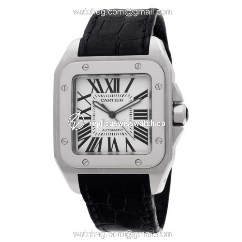 Cartier W20073X8 Santos 100 Automatic Unisex Stainless Steel Replica