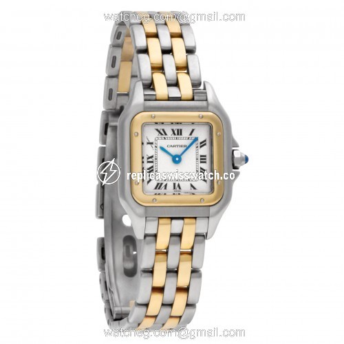 Cartier W25028B Panthere Quartz Female Stainless Steel Replica