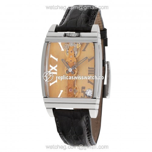 Corum Corum 2922 Golden Bridge Manual Male Platinum Replica