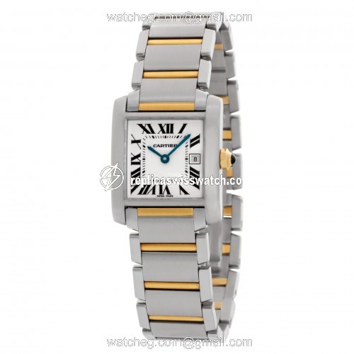 Cartier W51012Q4 Tank Francaise Quartz Unisex Stainless Steel Replica