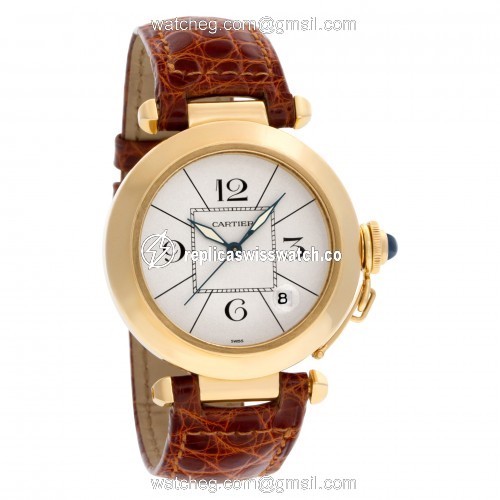 Cartier 820901 Pasha Automatic Male 18k yellow gold Replica